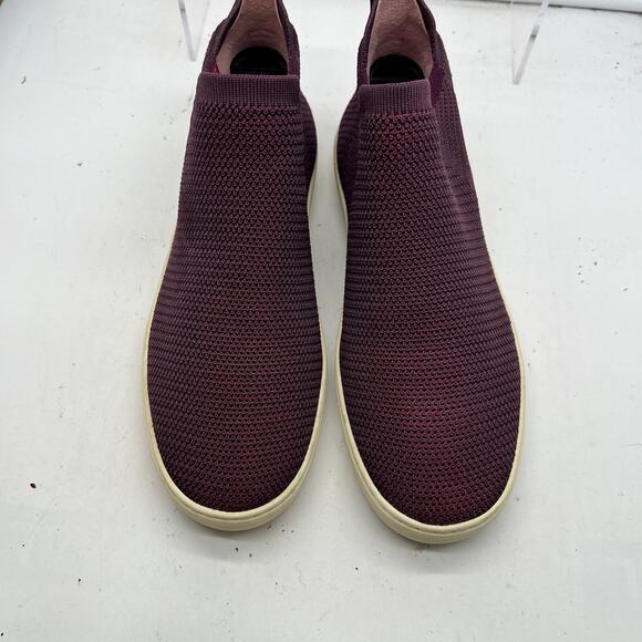 Rothy's Shoes Womens 9 The Chelsea Boot Bootie Ankle Knit Pull on Purple - Picture 5 of 8